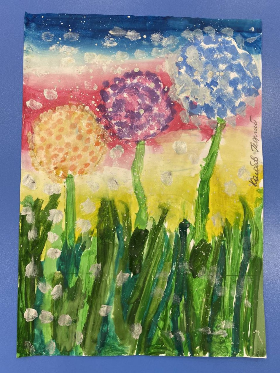 "Закат на поле"