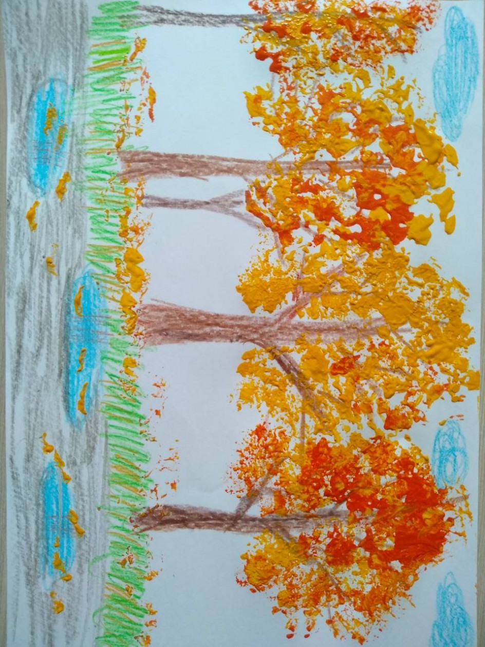 Разнаряжены деревья в платья золотые