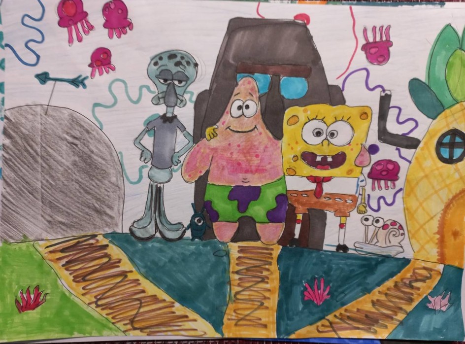 Губка Боб широкие штаны