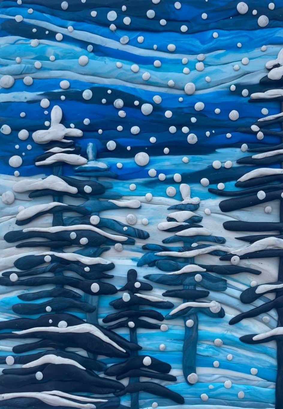 "Лес окутанный синевой"