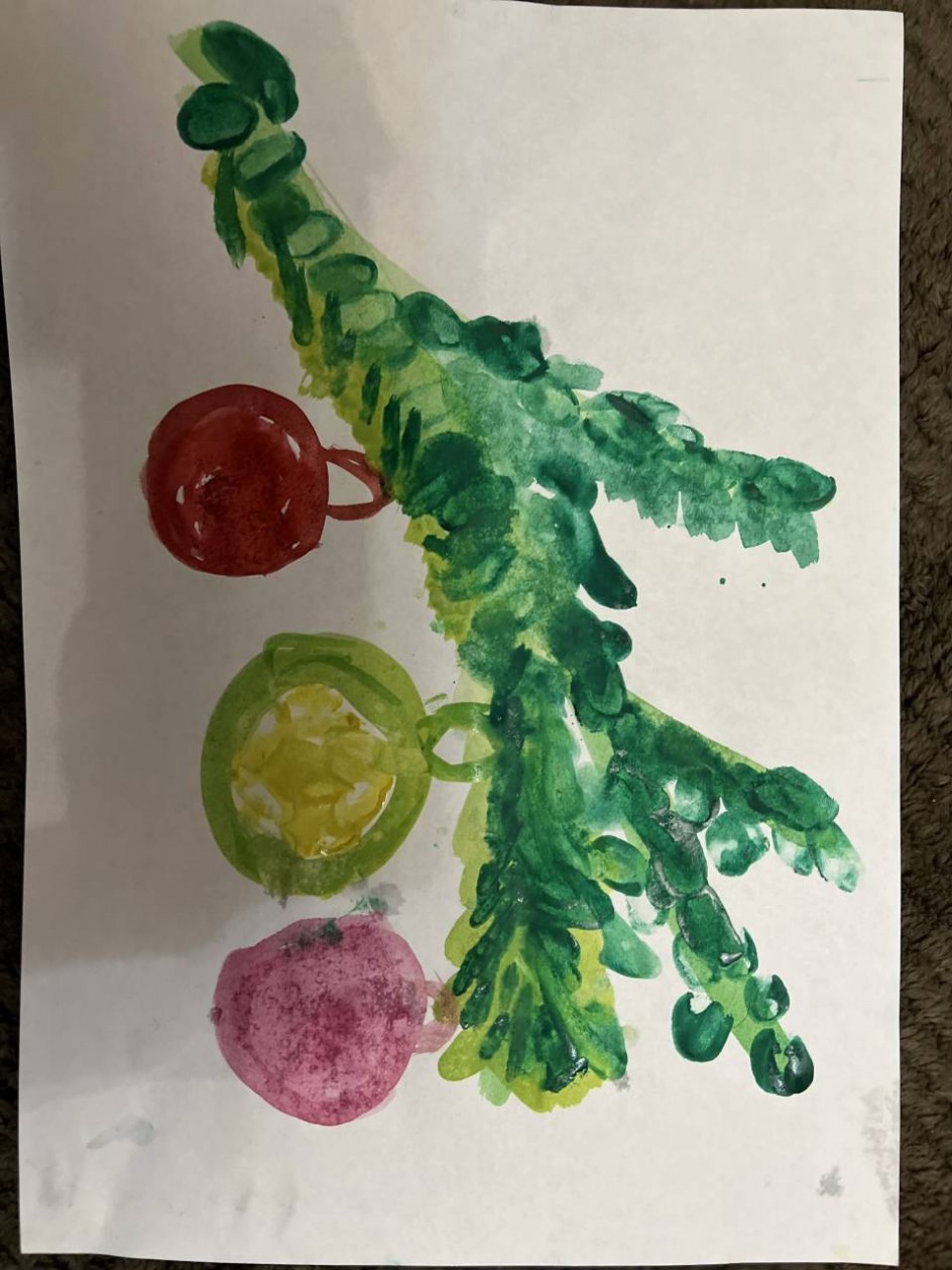 Новогодняя веточка