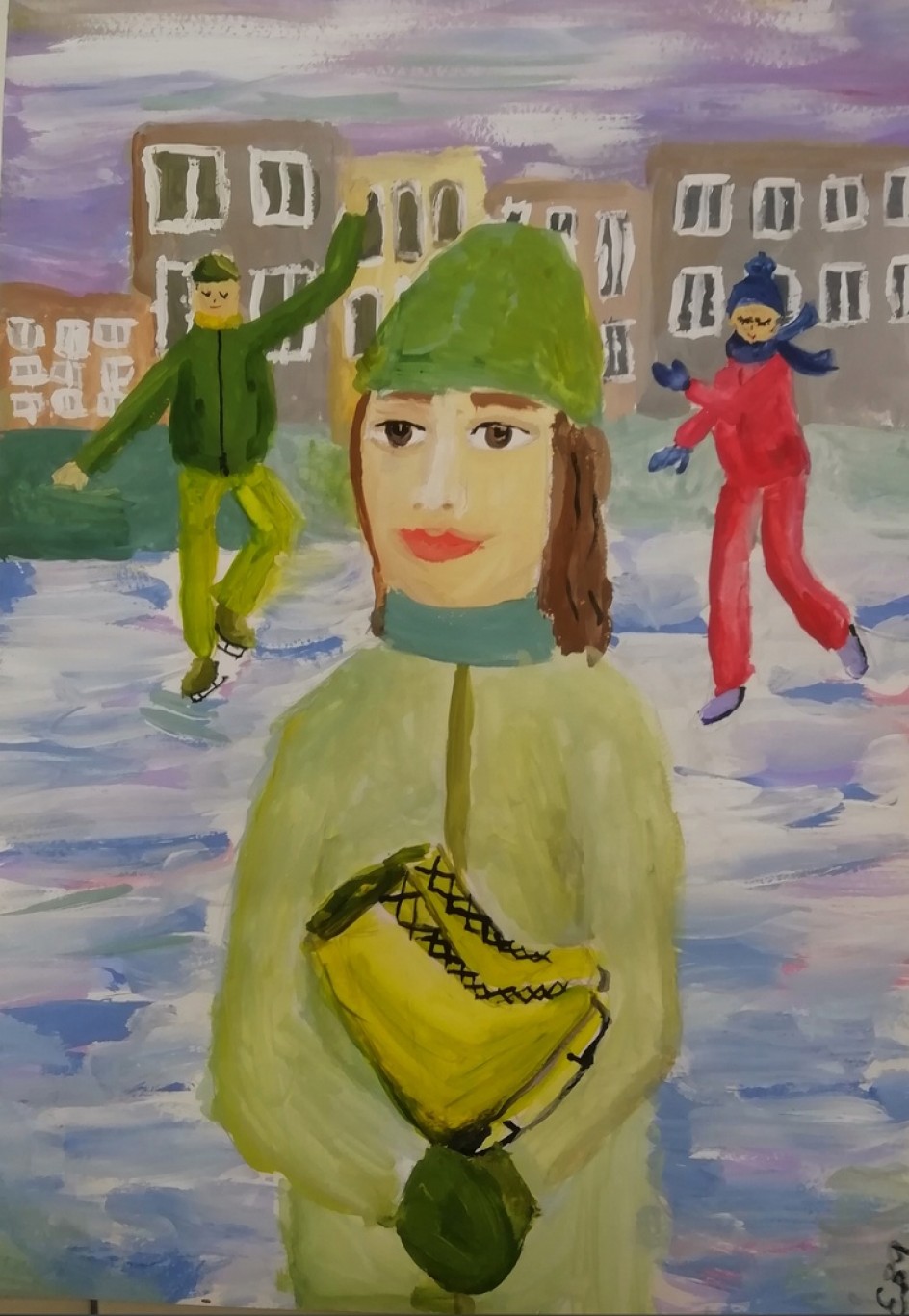 На катке
