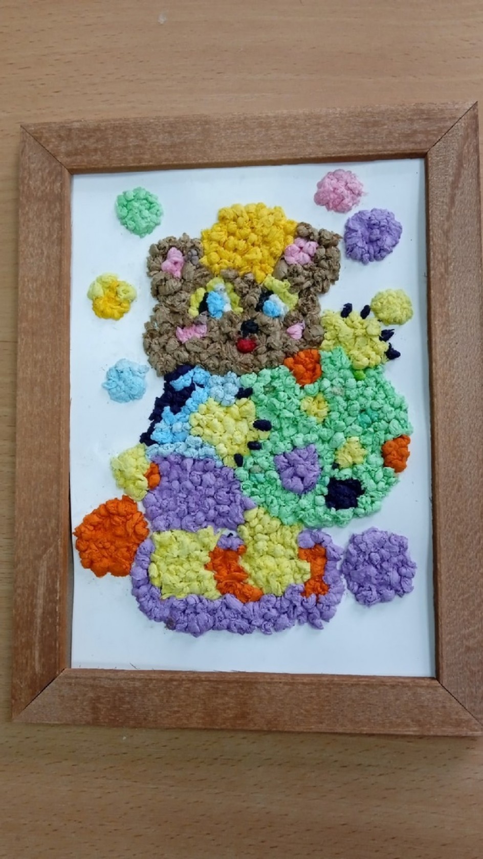 Панно "Медвежонок - жонглёр"