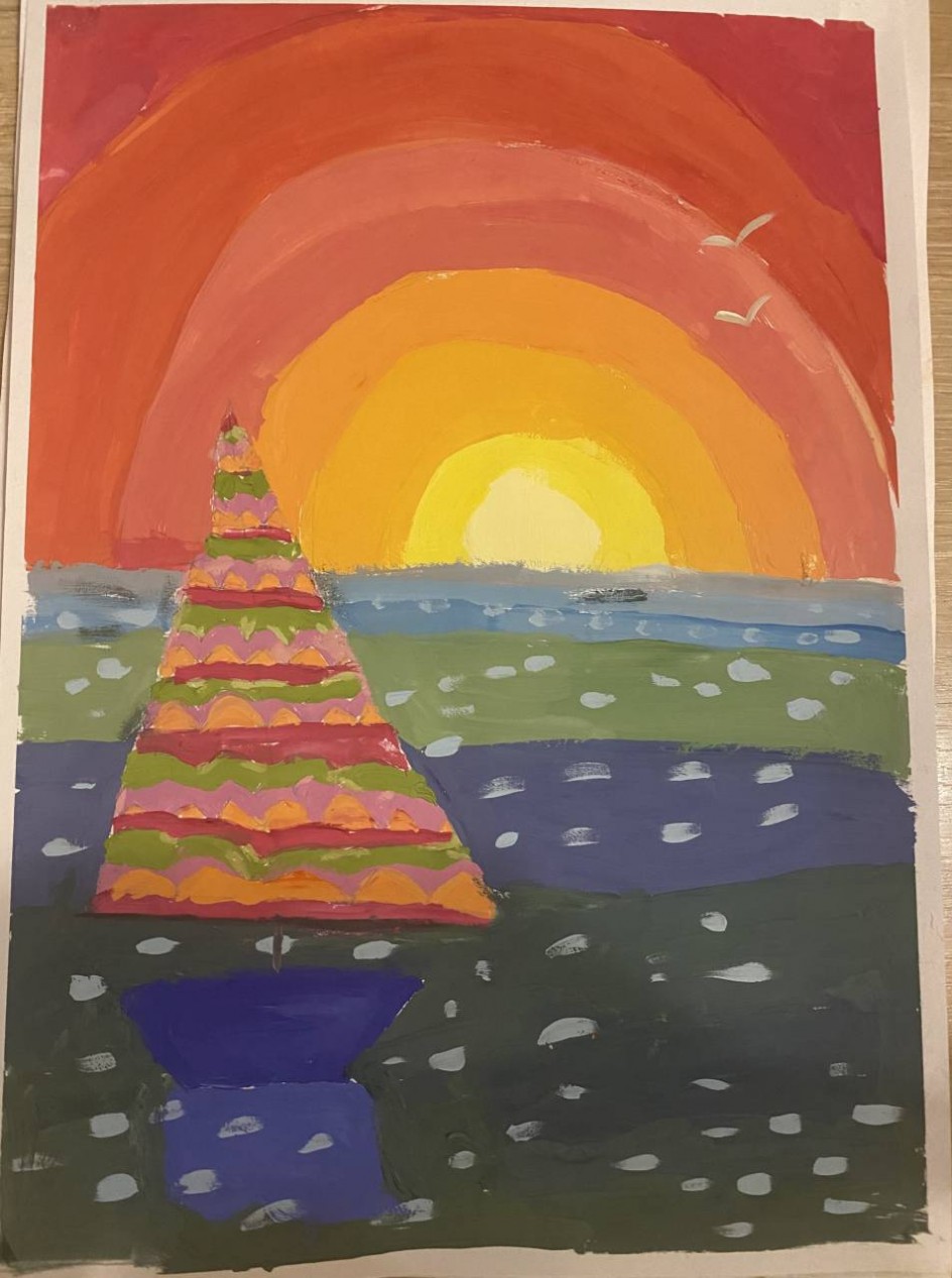 Черное море на закате