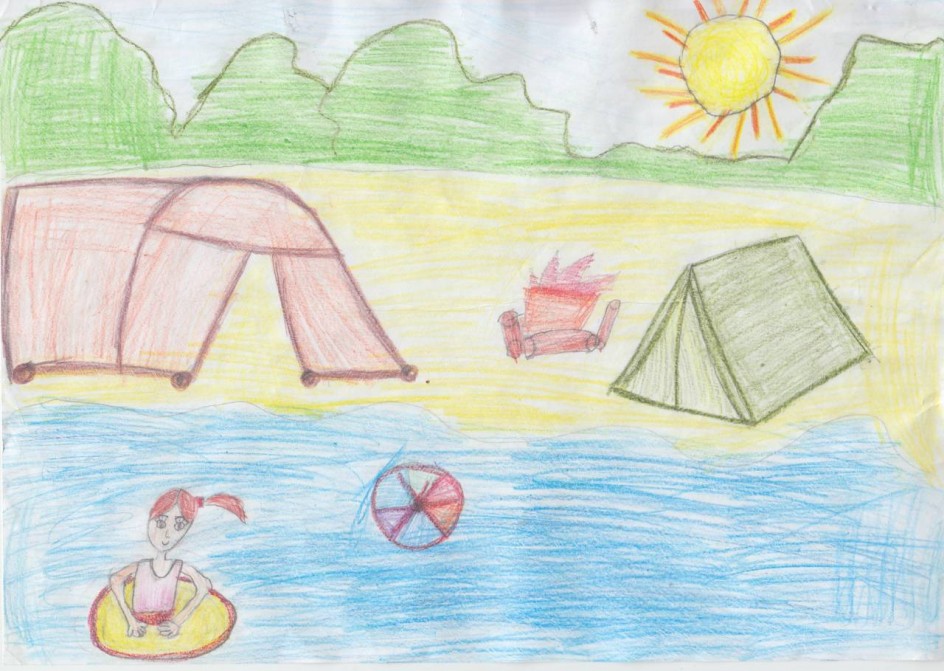 Солнце, воздух и палатка..... В море чистая вода!