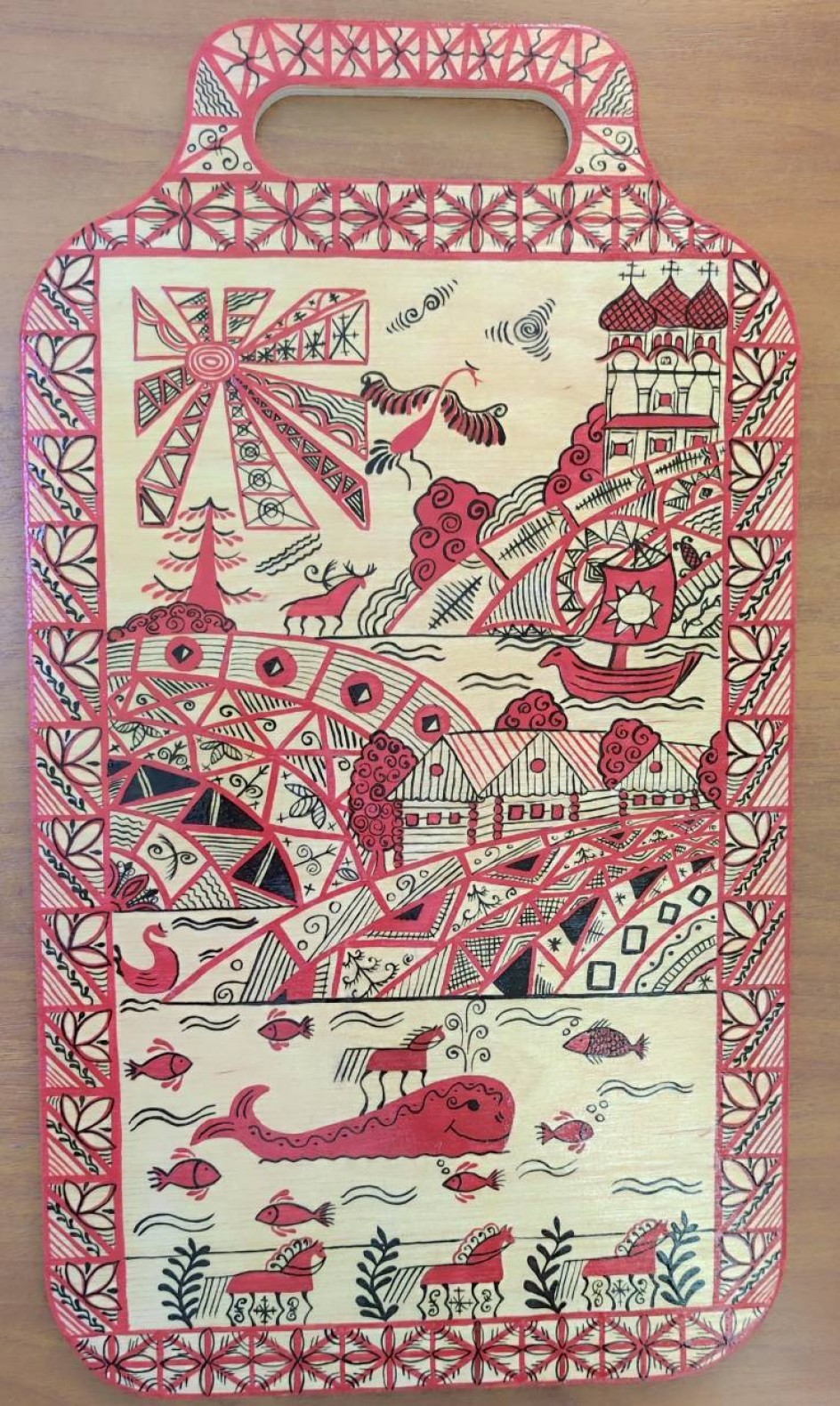 Мезенская роспись
