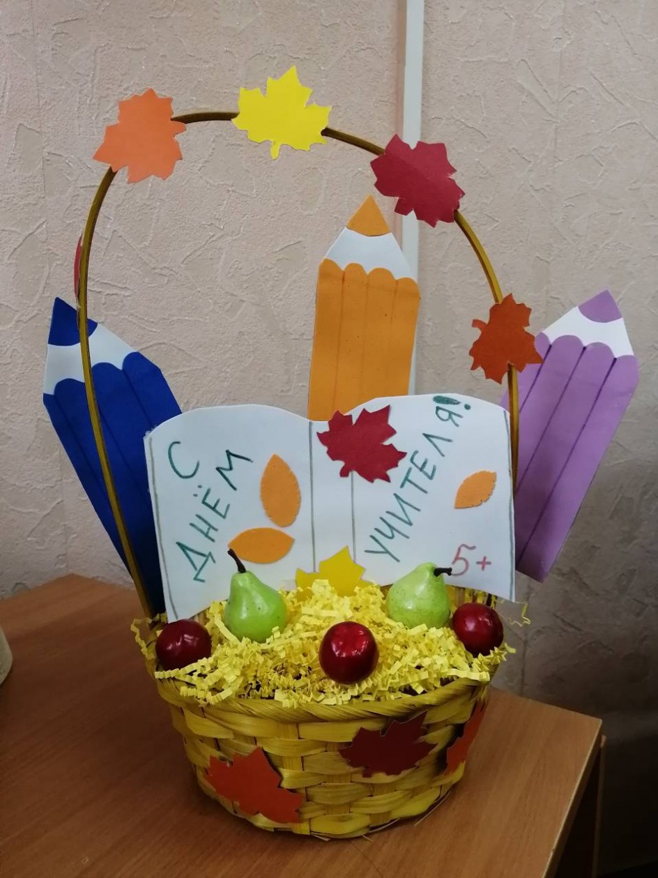 Корзинка с карандашами