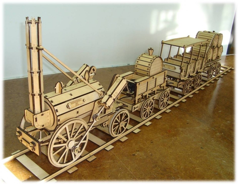 "Модель паровоза "Rocket"