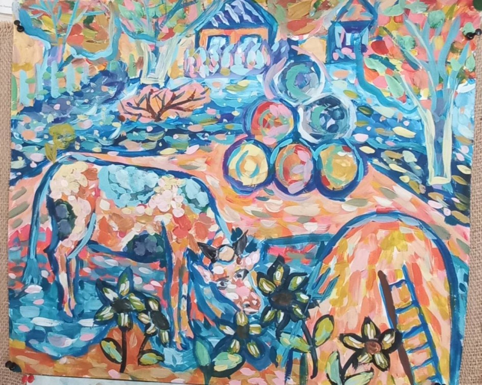 У реки.