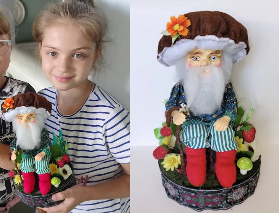 Кукла интерьерная "Старичок-боровичок"