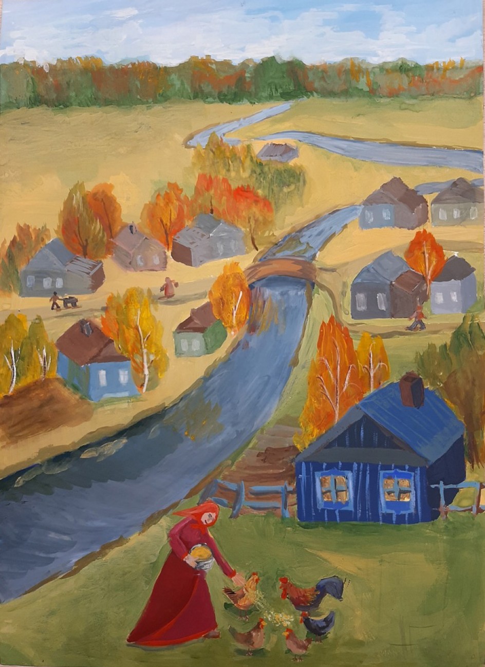 Осень в родном селе.
