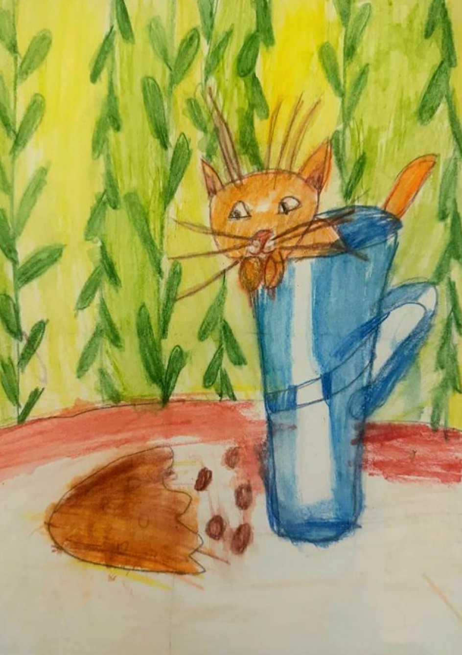 Любопытный котёнок