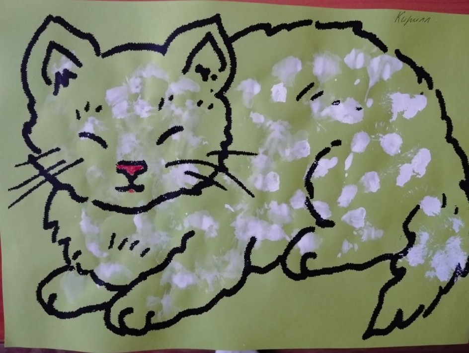 Котику шубку мы украсим