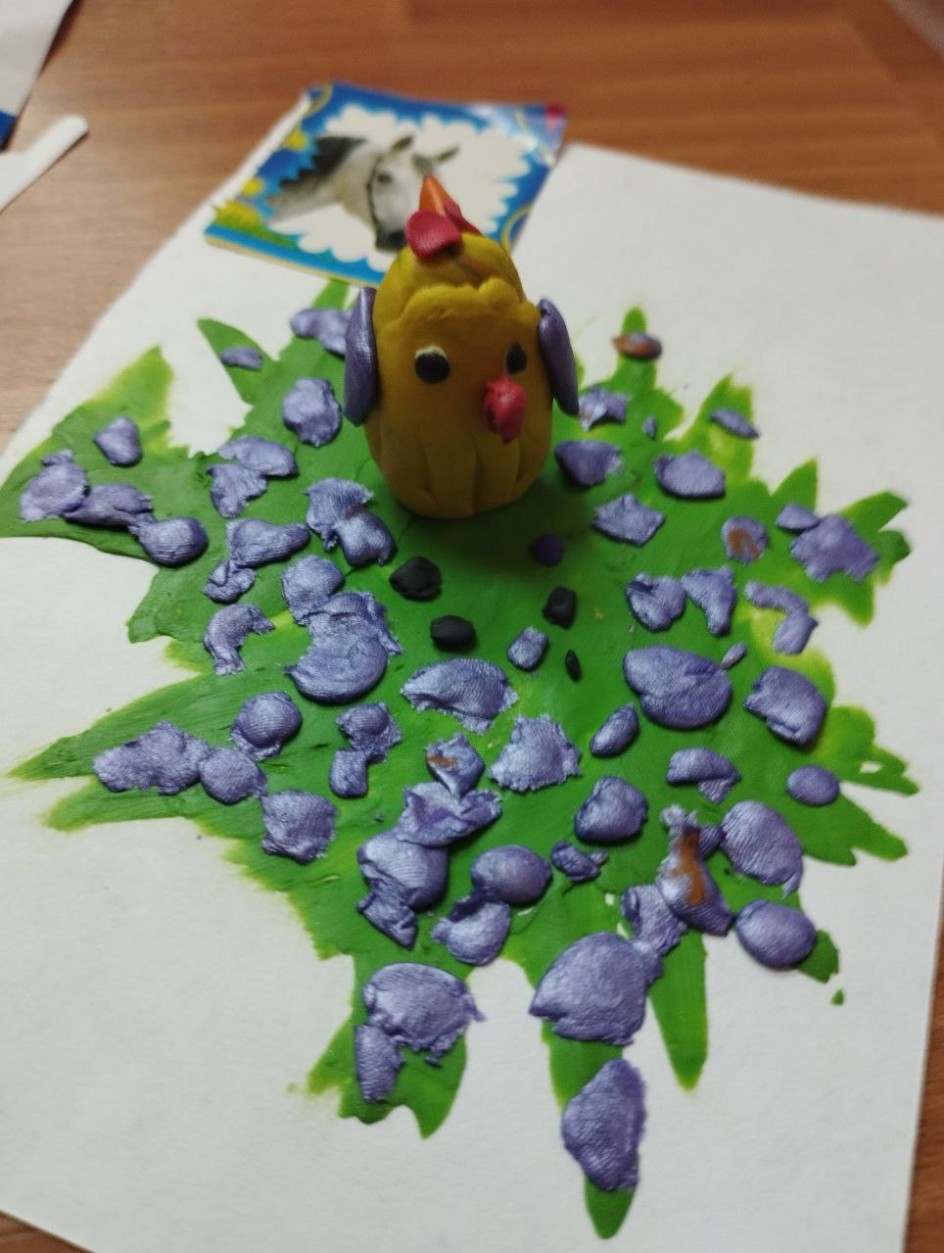 Курочка и зернышки