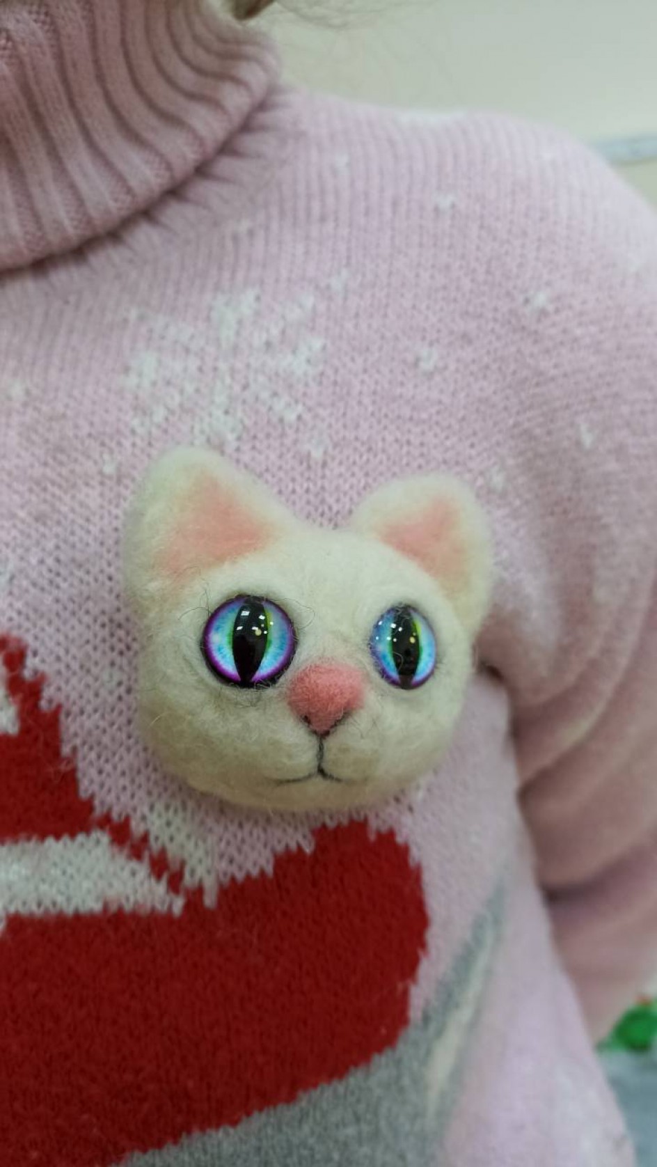 Брошь "Котик"