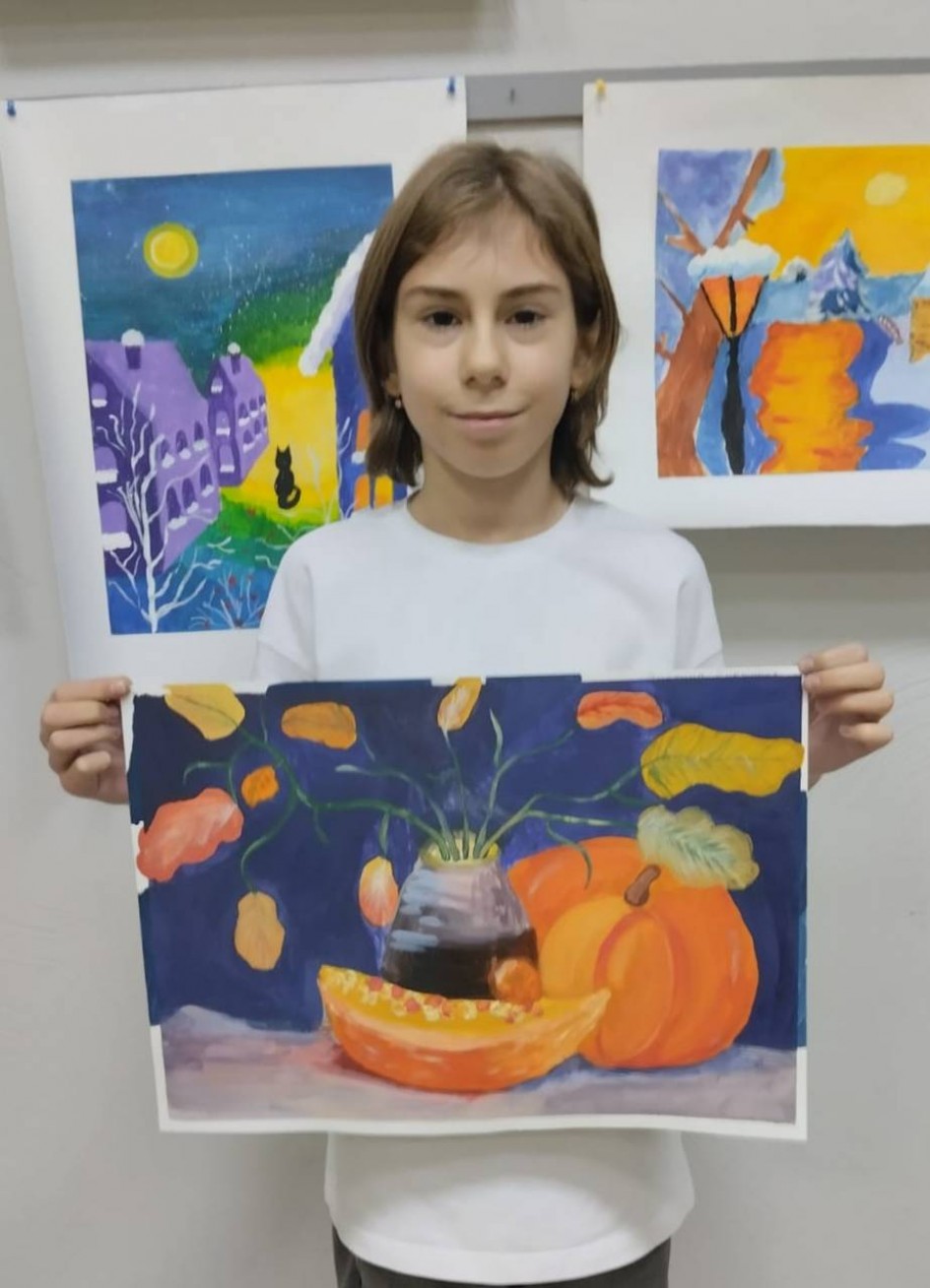 "Осенний натюрморт"(гуашь)