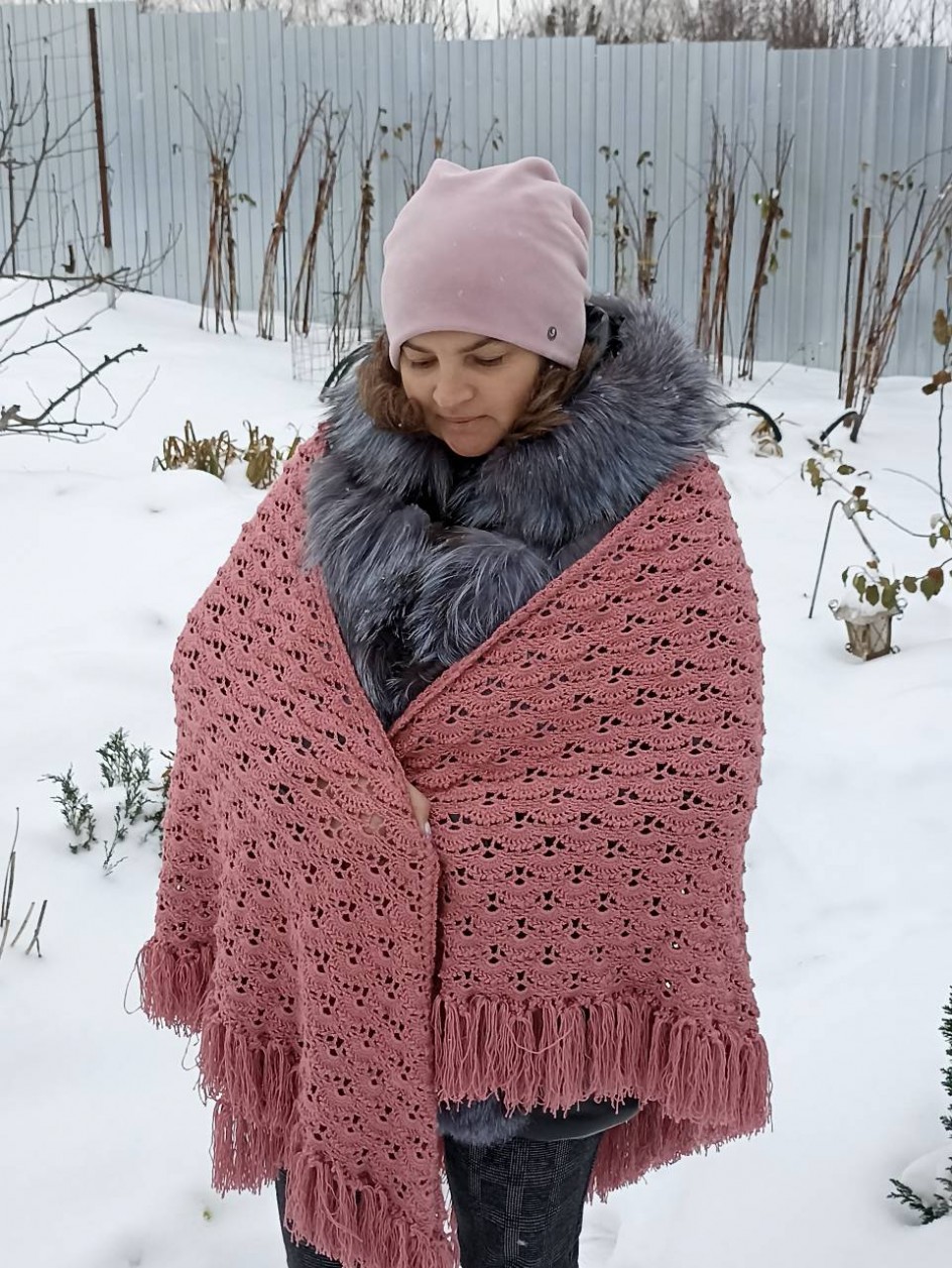 Шаль веера
