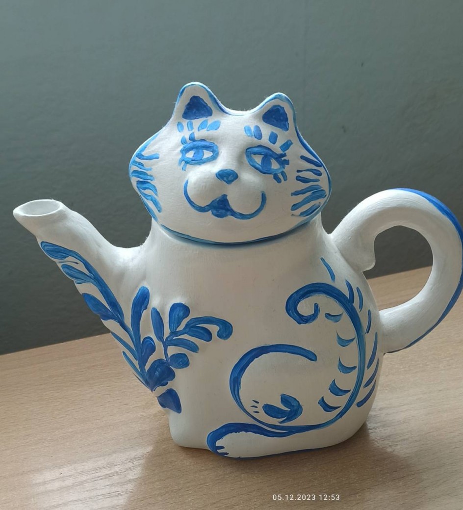 Гжельская кошечка
