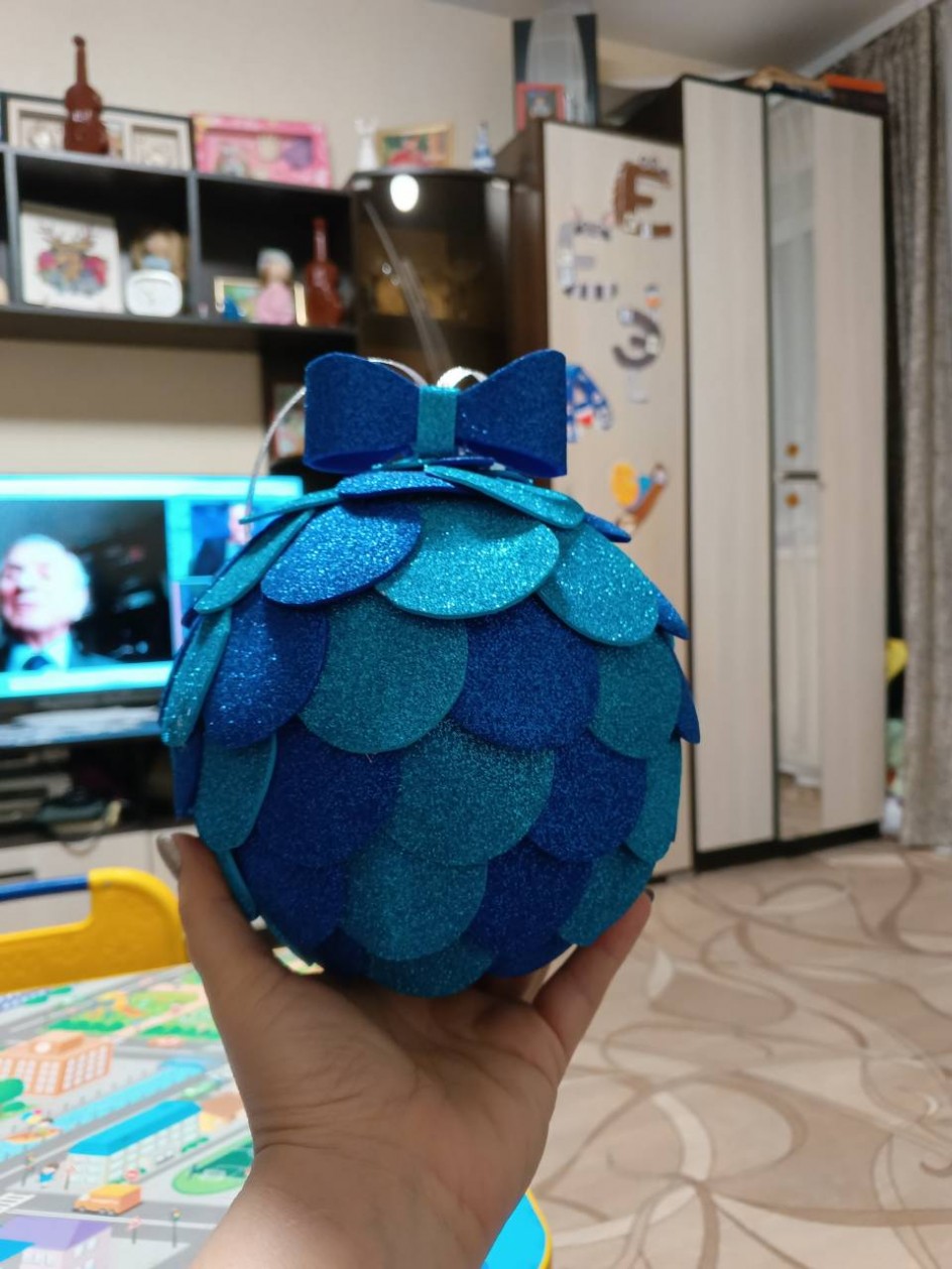 Новогодний шар для дедушки мороза