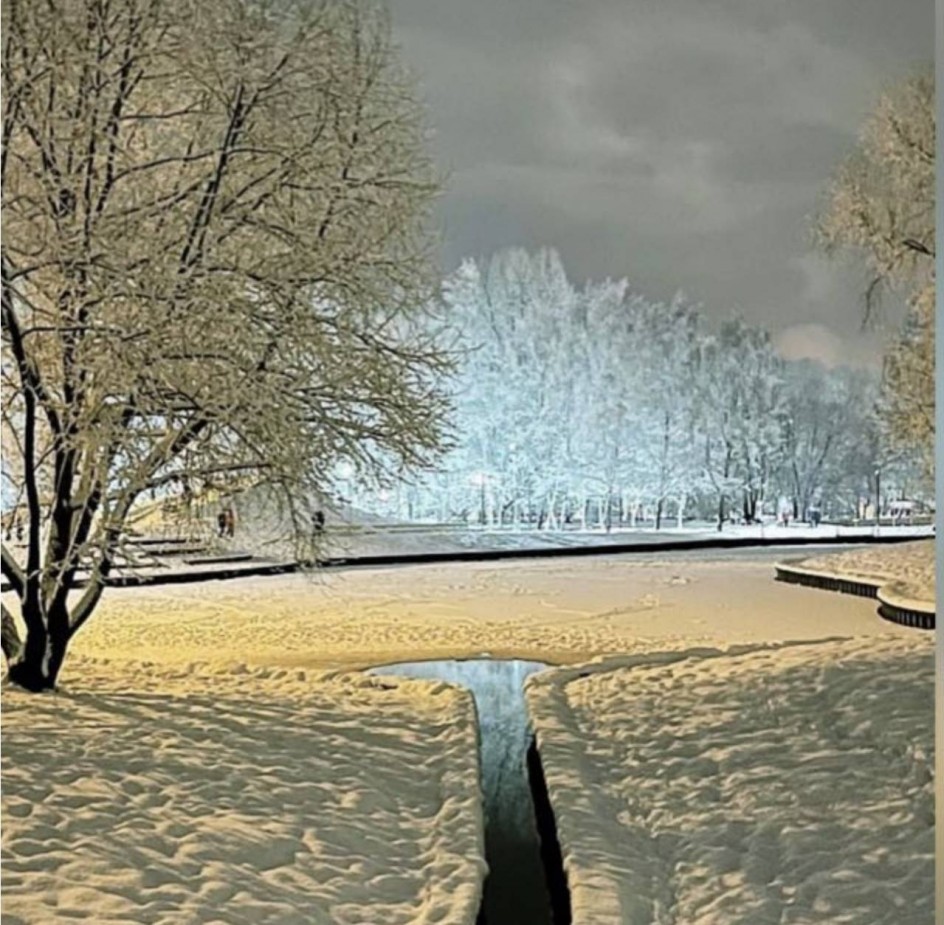 Снег словно бриллиант