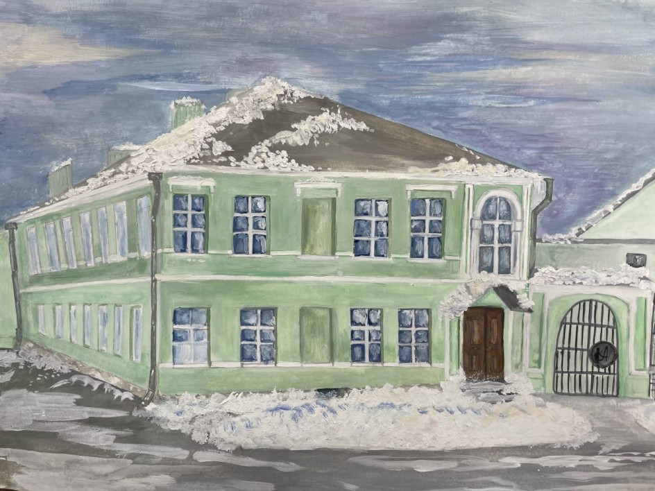 По улочкам г.Боровичи зимой