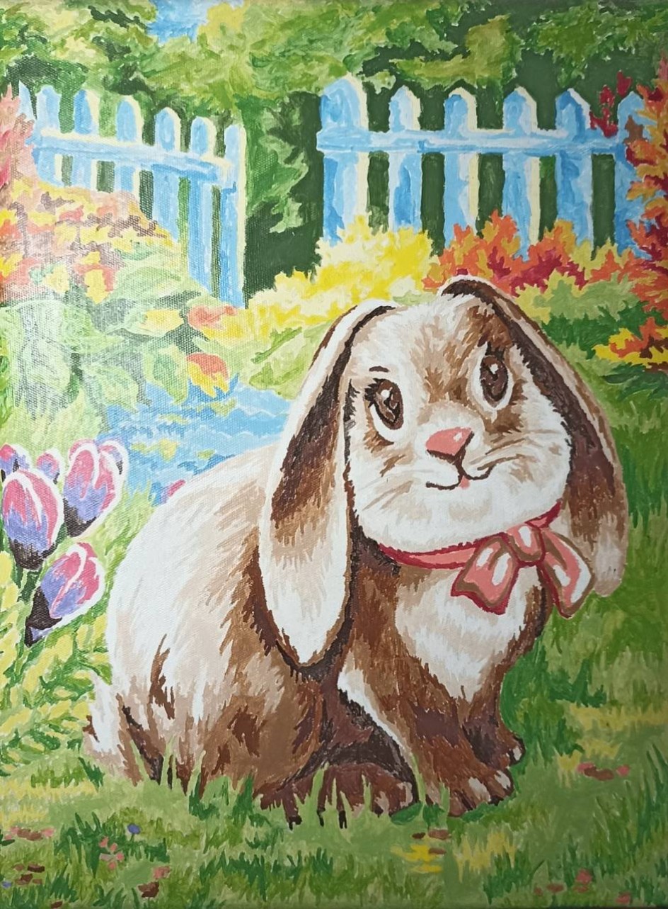 «Зайка на лужайке»