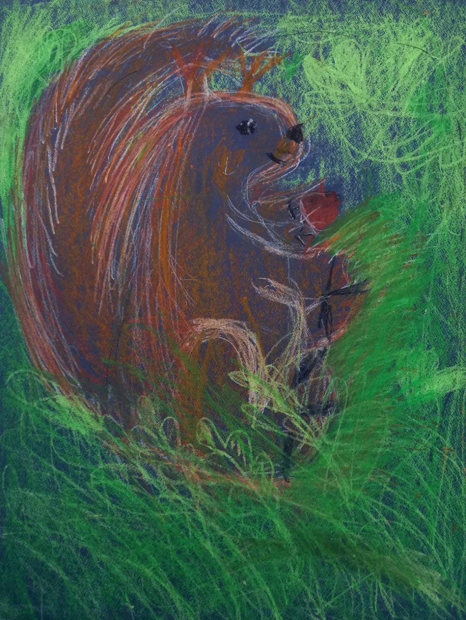 В гнезде