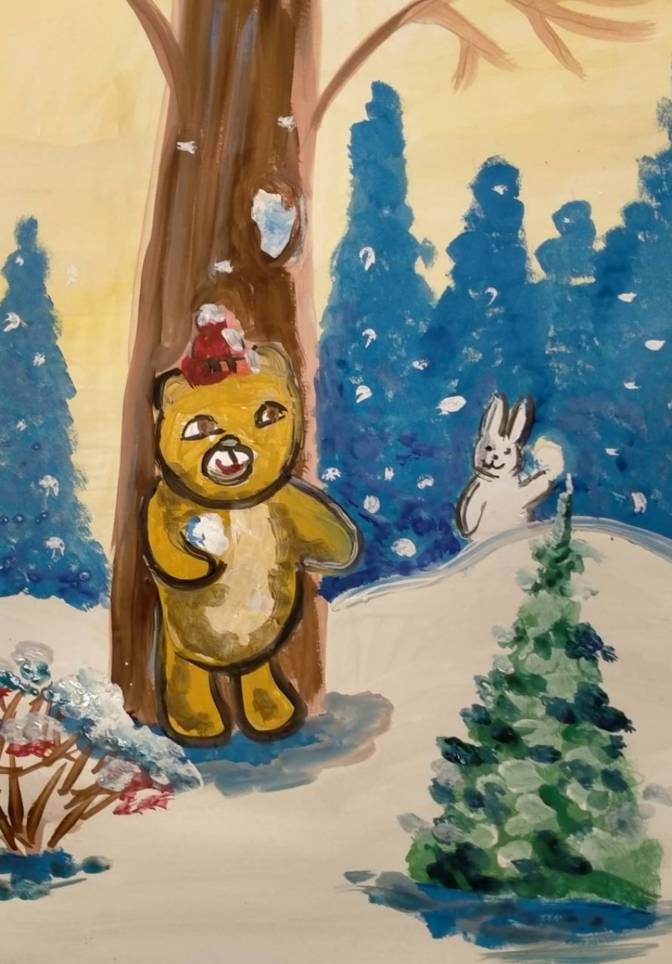 Игра в снежки