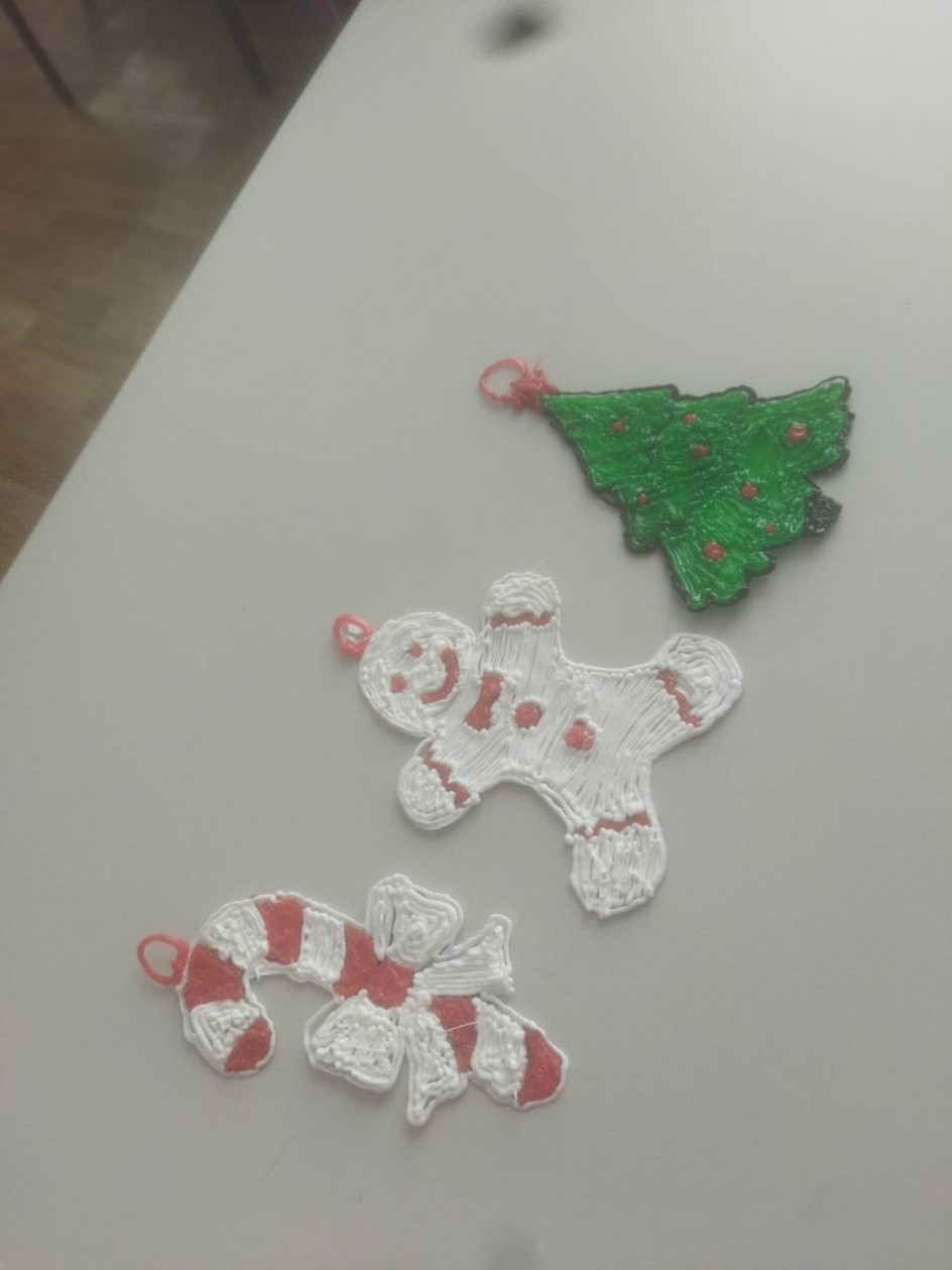 Новогодние игрушки на ёлочку