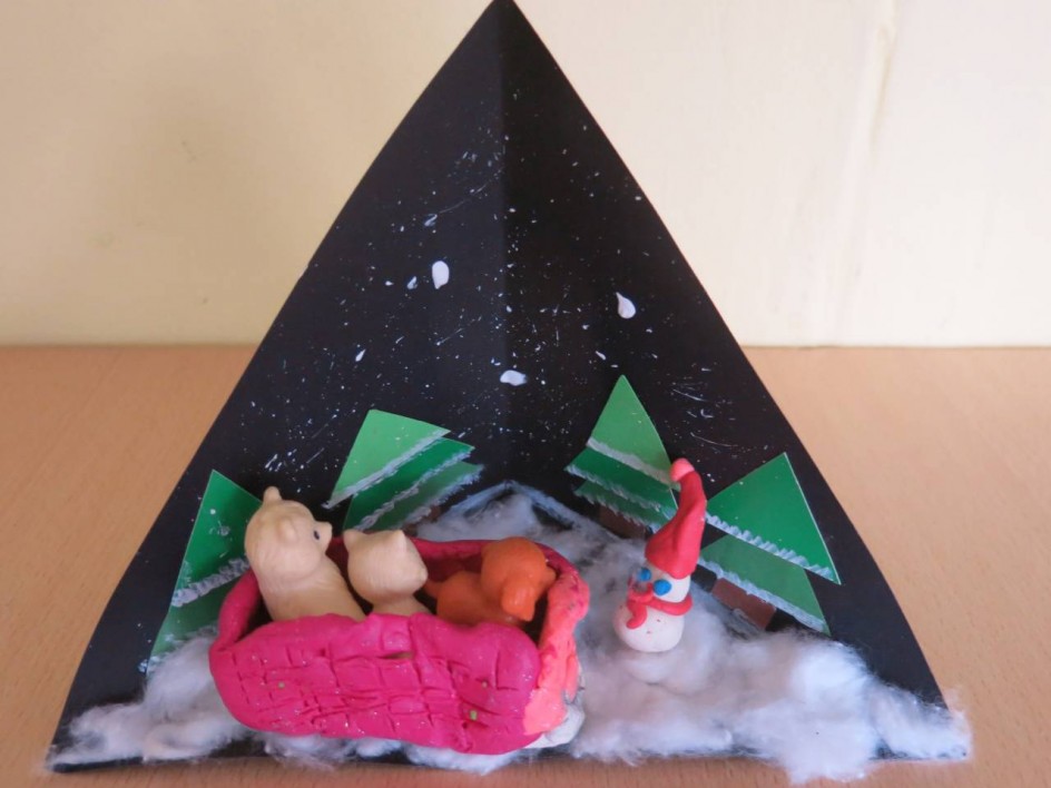 Новогодняя ночь в лесу