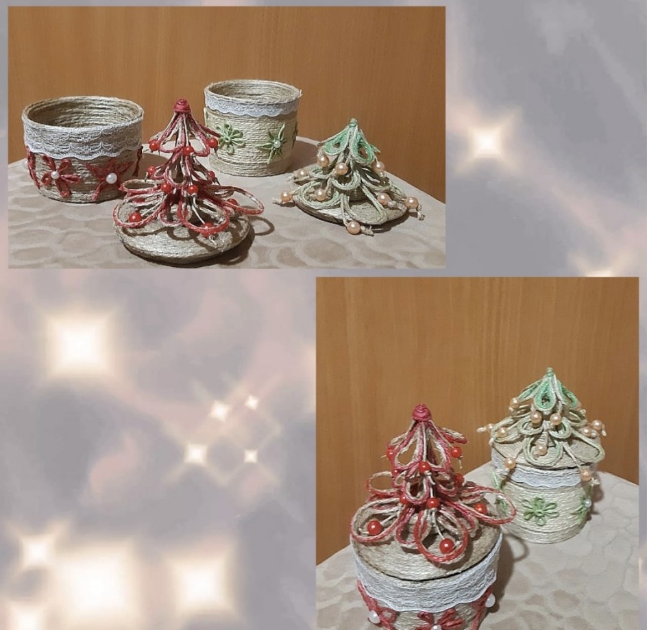 Ёлочные шкатулочки