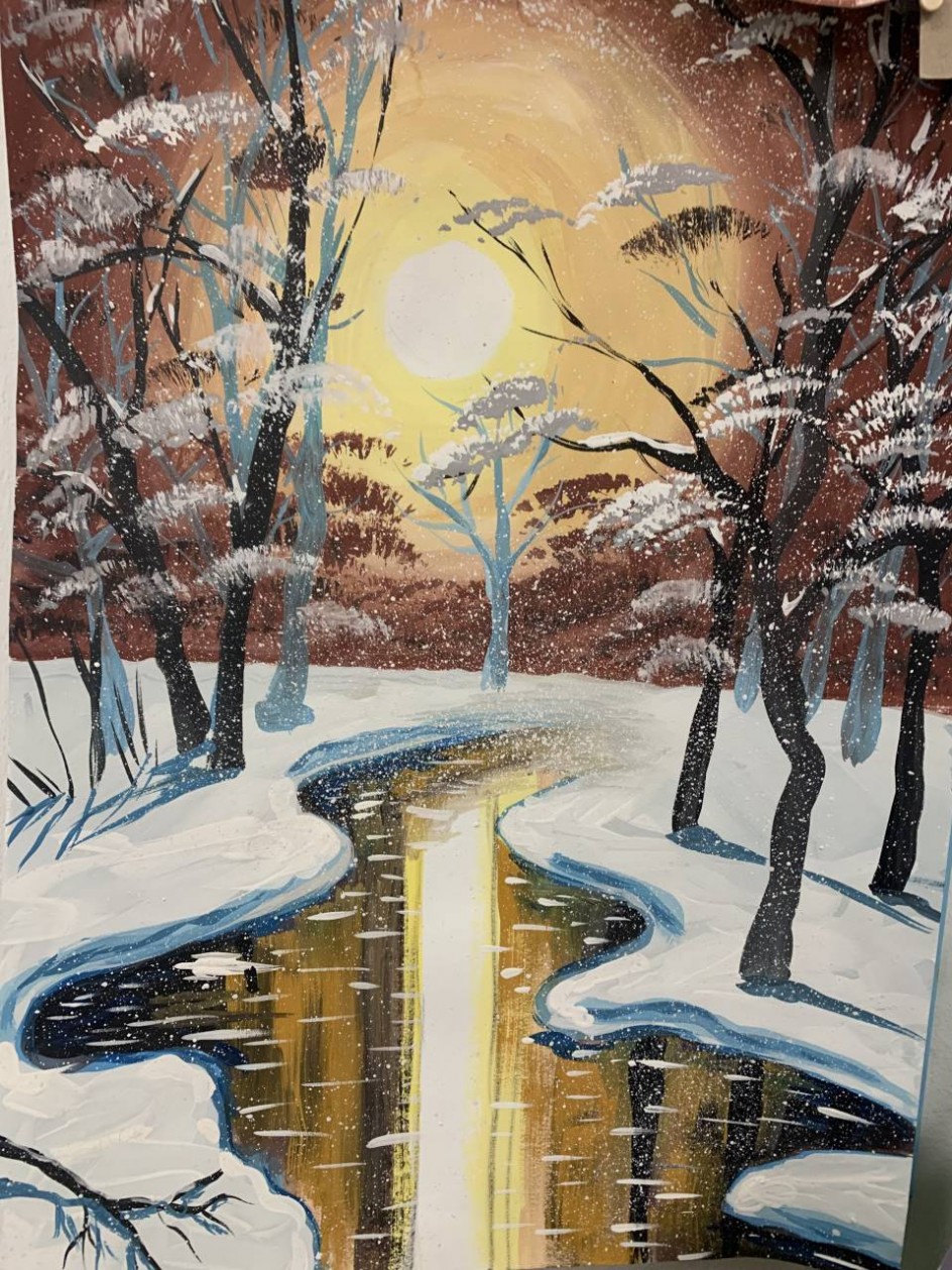 Снежная зима