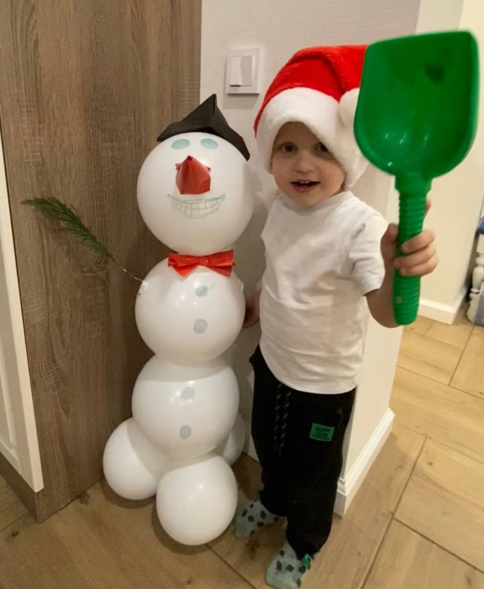 Ого! Снеговик!