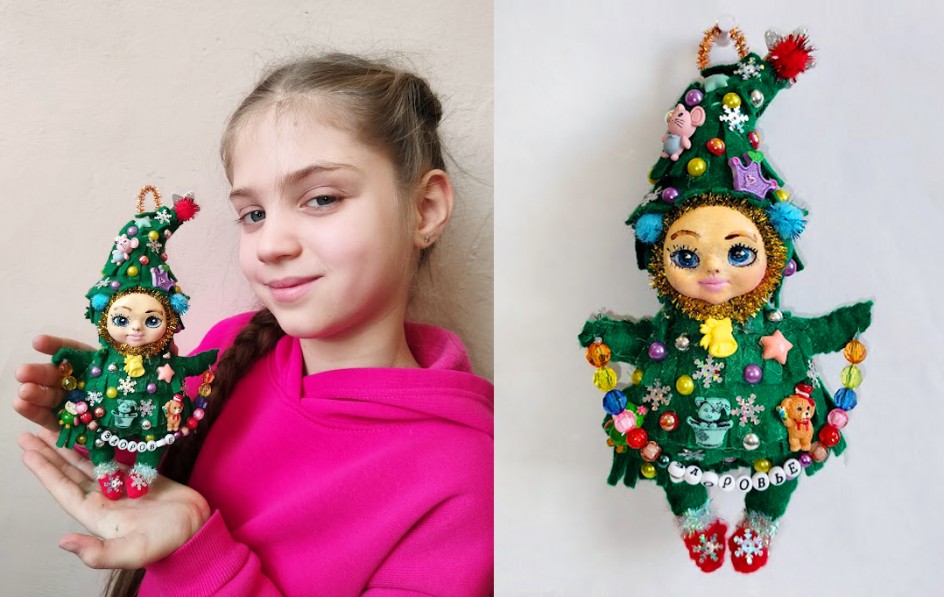Новогодняя игрушка "Елочка"