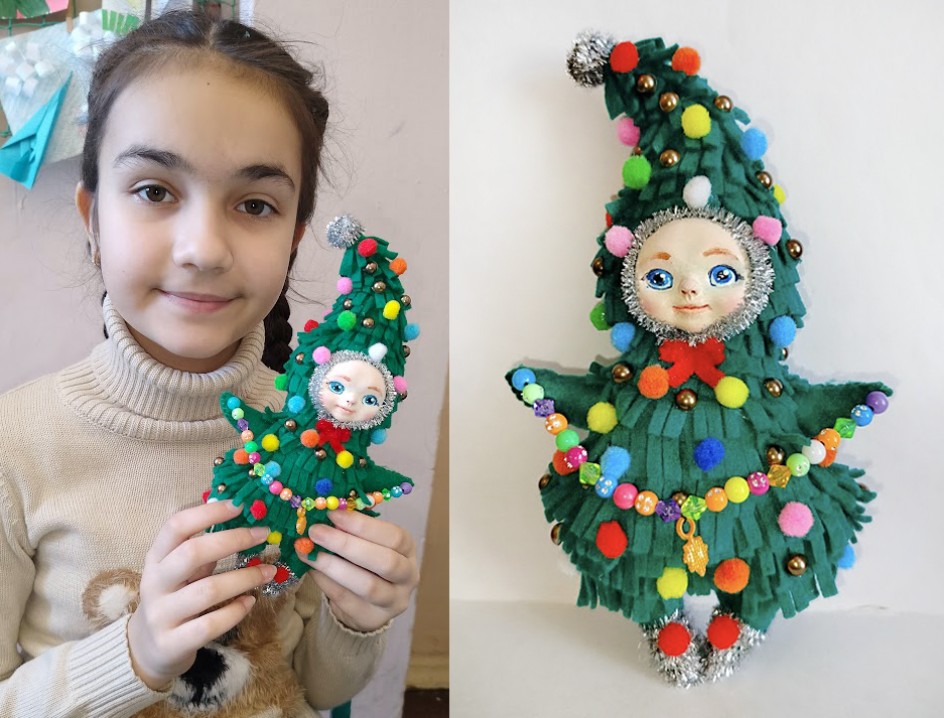 Новогодняя игрушка "Елочка"