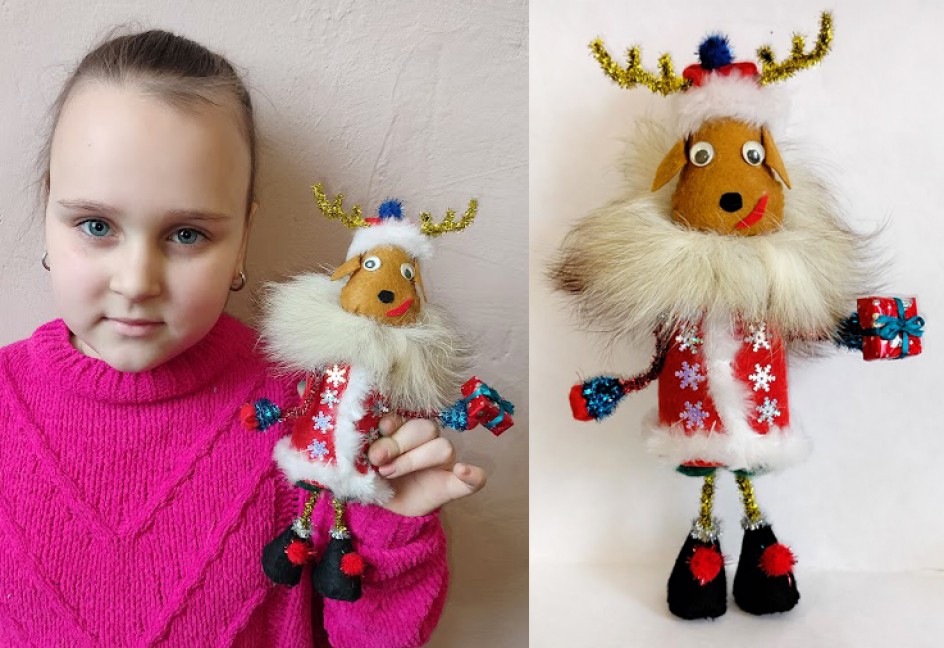 Лосяш, новогодняя игрушка