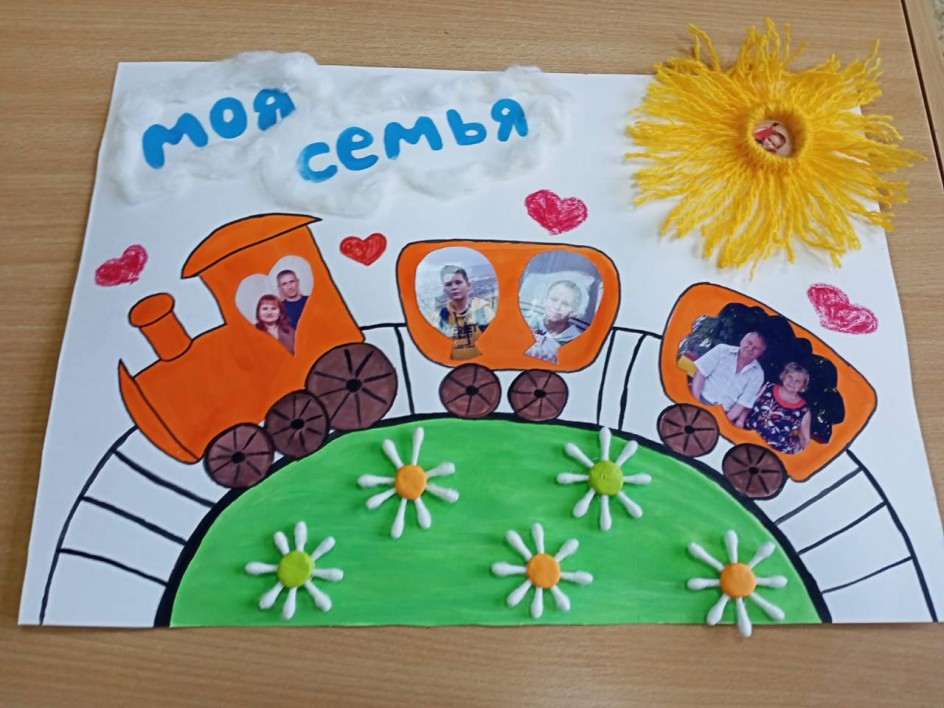 Паровозик "Моя дружная семья"