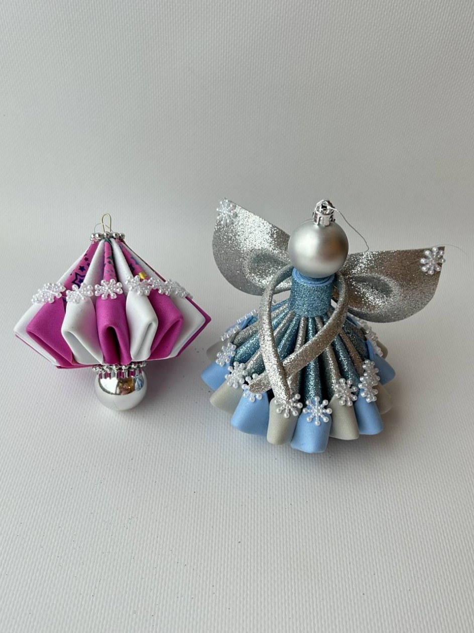 Ёлочные игрушки: Голубой Ангелок и Новогодняя игрушка