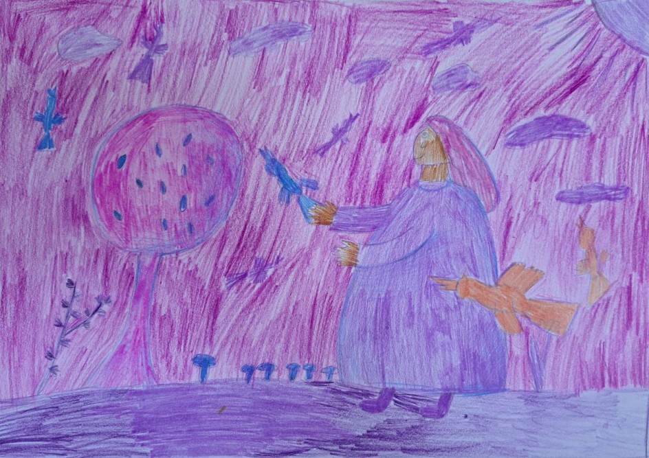 Ангел и птицы