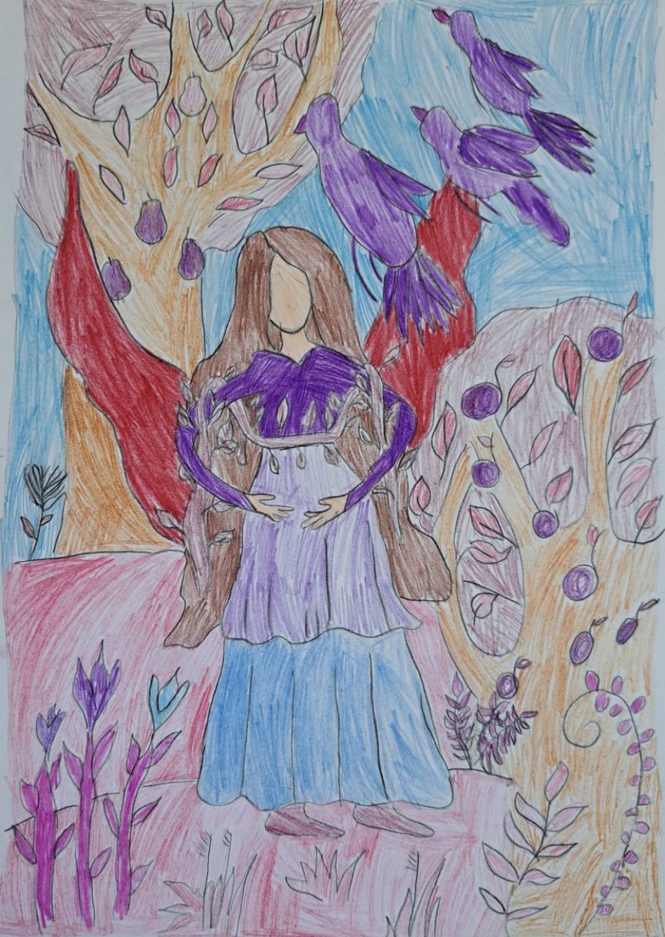 Ангел и птицы