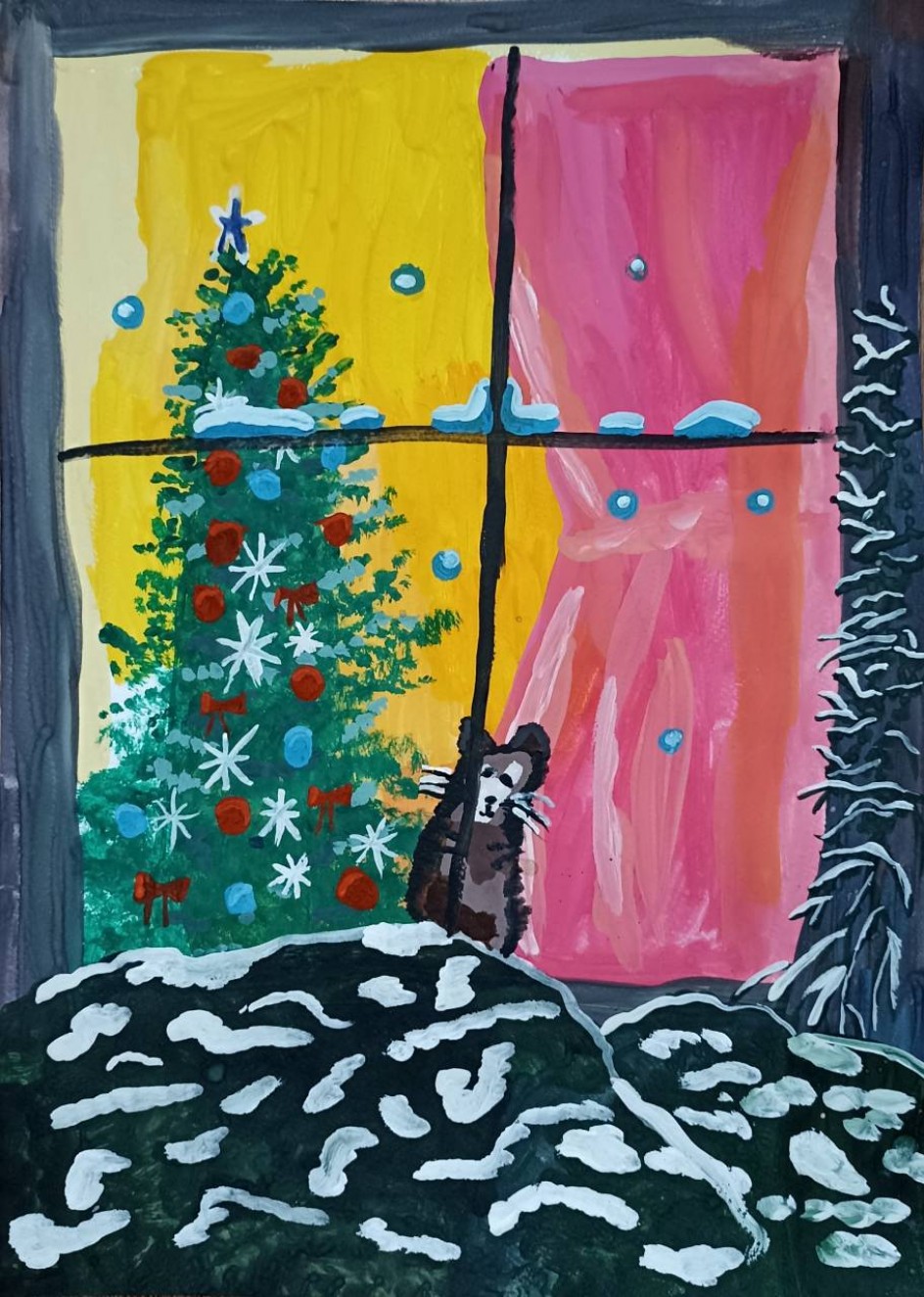 Кот и Новый Год