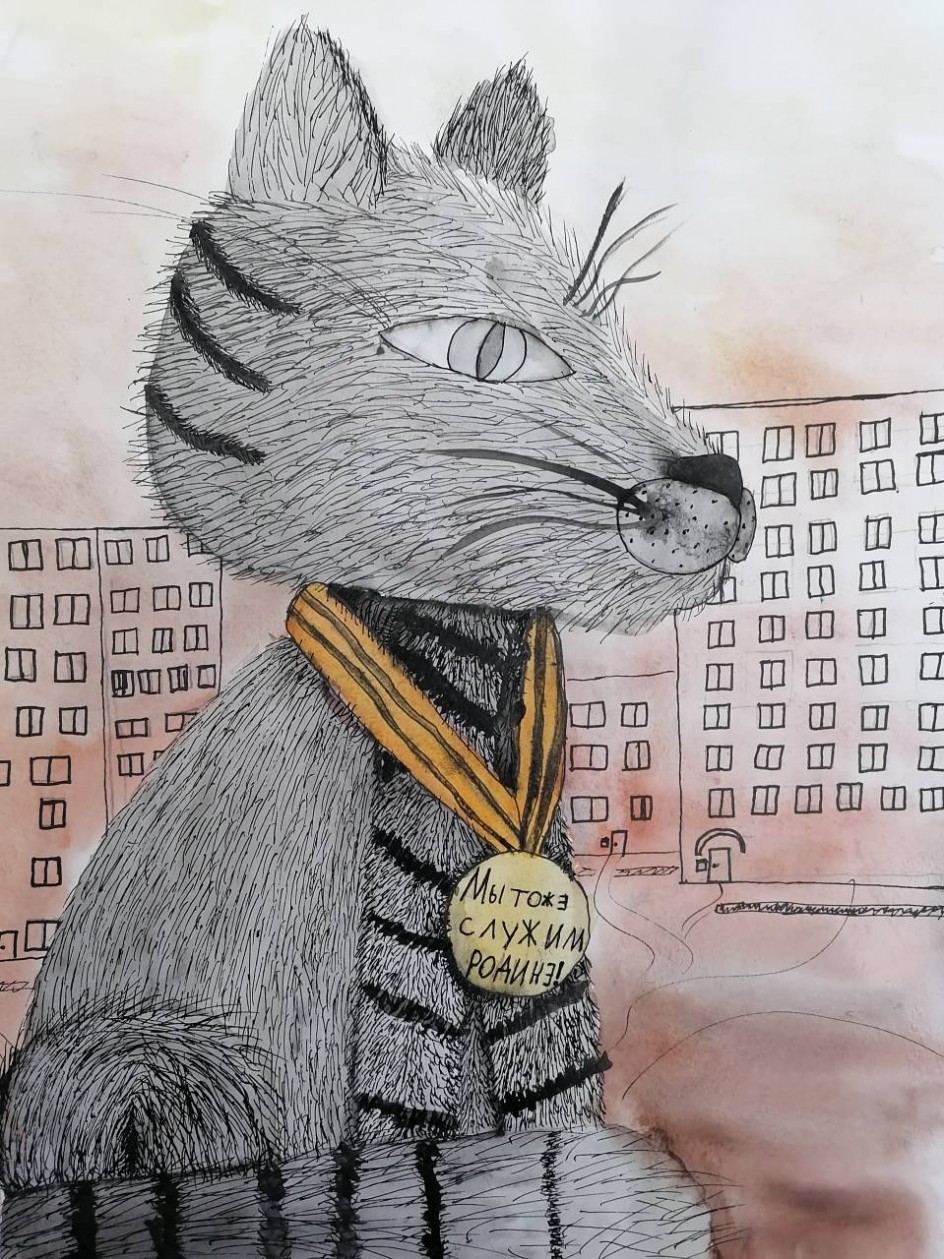 Памятник блокадному коту