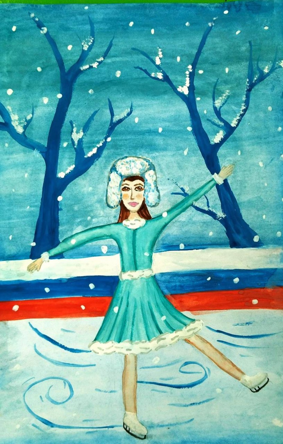 На катке