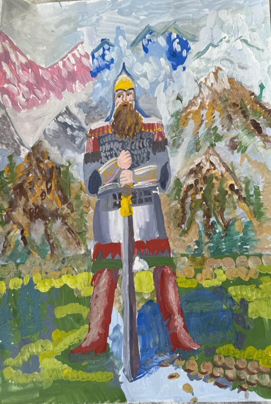 " Русский воин."