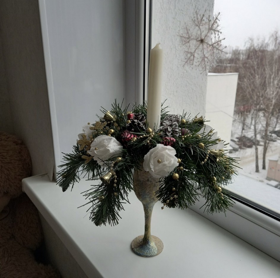 Новогодняя свеча