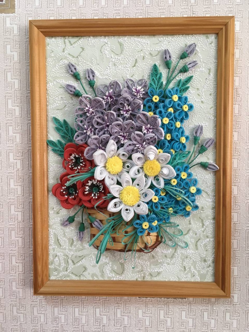 Корзинка цветов для мамы