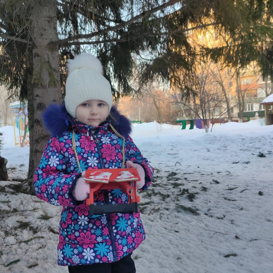 ,,На кормушку,посмотри,прилетели воробьи!"