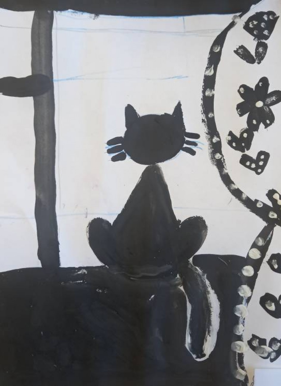 Кошка на окне