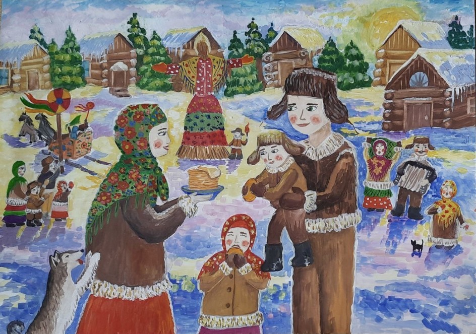 Всей семьей на Масленице