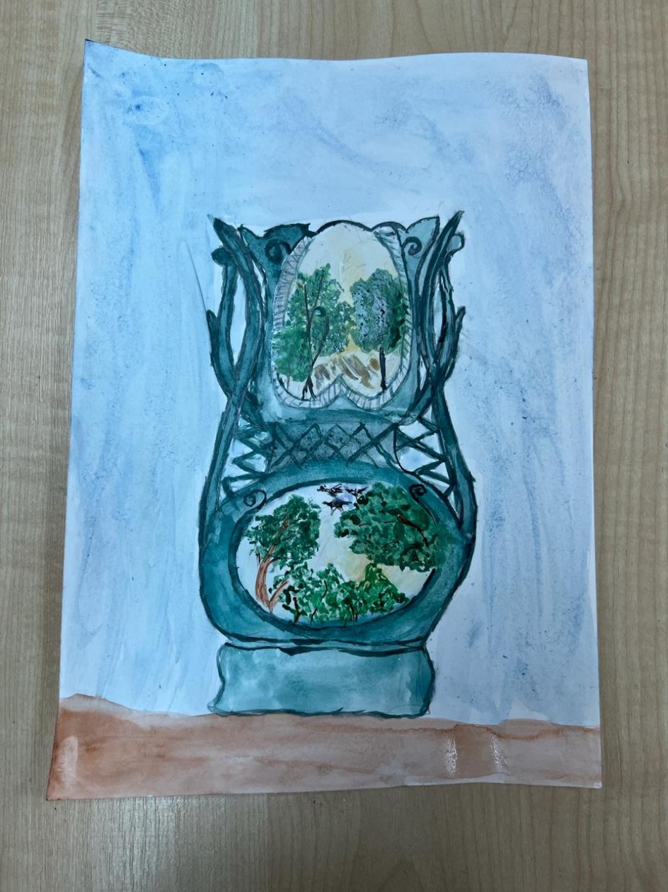 Ваза с пейзажем